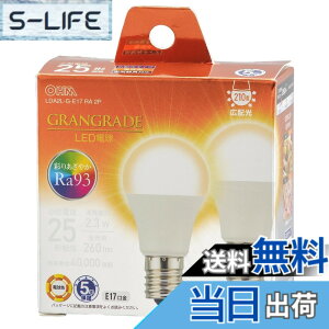 �y���������z�I�[���d�@ LED�d�����` E17 25�`����/25W���� �d���F Ra93�����F �����Ή� �f�M�ގ{�H���Ή� �~�j�N���v�g���` 5�N 2�� LDA2L-G-E17 RA 2P 06-5554 OHM