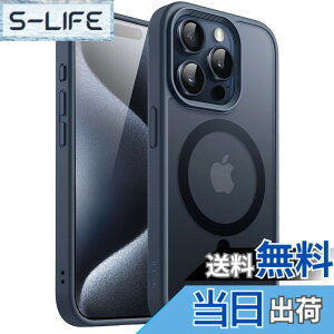 �y���������zJETech iPhone 15 Pro 6.1�C���`�p �}�O�l�b�g �P�[�X MagSafe�ɑΉ� �������̃}�b�g�w�� ���^ �ϏՌ� �J�o�[ (�X�g�[���u���[)