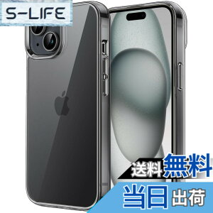 �y���������zJETech iPhone 15 Plus 6.7�C���`�p �ی�P�[�X ���΂݂Ȃ� �Ռ��z�� �o���p�[�J�o�[ �����h�~ �N���A�o�b�N (�u���b�N)