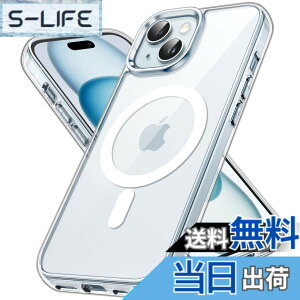 �y���������zJETech iPhone 15 Plus 6.7�C���`�p �}�O�l�b�g �P�[�X MagSafe ���C�����X�[�d�Ή� �Ռ��z�� �o���p�[�J�o�[ �����h�~ �����o�b�N (�N���A)