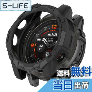 �y���������zSHEAWA for Garmin�K�[�~�� Fenix 7 Pro �P�[�X �J�o�[ �ی�P�[�X �݊��i Epix Pro 47mm TPU�S�� �ی�J�o�[ �ϏՌ� �A�N�Z�T���[ (�u���b�N)