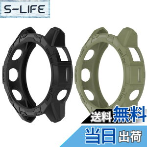�y���������zSHEAWA for Garmin�K�[�~�� Fenix 7X Pro �P�[�X �J�o�[ �ی�P�[�X �݊��i Epix Pro 51mm TPU�S�� �ی�J�o�[ �ϏՌ� �A�N�Z�T���[ (�u���b�N+�A�[�~�[�O���[��)