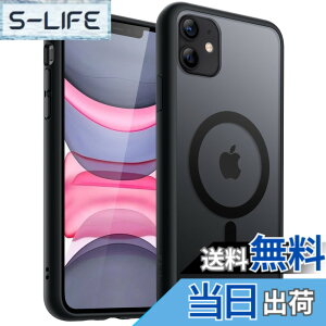 �y���������zJETech iPhone 11 6.1�C���`�p �}�O�l�b�g �P�[�X MagSafe�ɑΉ� �������̃}�b�g�w�� ���^ �ϏՌ� �J�o�[ (�u���b�N)