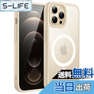 �y���������zJETech iPhone 12 Pro Max 6.7�C���`�p (12ProMax) �}�O�l�b�g �P�[�X MagSafe�ɑΉ� �������̃}�b�g�w�� ���^ �ϏՌ� �J�o�[ (�x�[�W��)