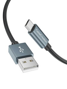 �y���������zMicro USB�P�[�u��, CableCreation USB 2.0 to Micro USB �����[�d Micro B �ґg�P�[�u��PS5/PS4, Raspberry Pi Zero, Chromecast, �X�}�z�����ɓK�p �O���[/ 1.8m
