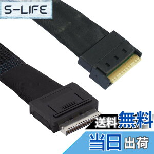 �y���������zNFHK Oculink PCIe PCI-Express SFF-8611 8i ���� SFF-8654 8i 8x �X�������C�� SSD �f�[�^�A�N�e�B�u�P�[�u�� 50cm