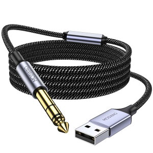 �y���������zMOSWAG�i�^���@�\�t��) USB-6.35mm�I�[�f�B�I�P�[�u�� 3m�i3���[�g���j�AUSB-6.35mm�I�XTRS�X�e���I�P�[�u���A�}�C�N�A�M�^�[�A�x�[�X�A�X�s�[�J�[�AVD�v���[���[�A�~�L�T�[�A�A���v�A
