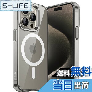 �y���������zJETech iPhone15ProMax 6.7�C���`�p�i15 Pro Max�j �}�O�l�b�g �P�[�X MagSafe ���C�����X�[�d�Ή� �Ռ��z�� �o���p�[�J�o�[ �����h�~ �����o�b�N (�i�`�������`�^�j�E��)