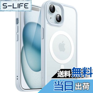 �y���������zJETech iPhone 15 Plus 6.7�C���`�p �}�O�l�b�g �P�[�X MagSafe�ɑΉ� �������̃}�b�g�w�� ���^ �ϏՌ� �J�o�[ (�u���[)