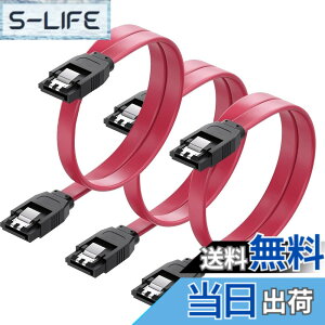 �y���������zSZSL SATA �P�[�u�� �i�X�g���[�g�^�j��50cm 6 Gbps�Ή� ���b�`�t�� SSD��HDD���� Sata3 �V���A�� ATA3 �P�[�u�� ���b�h (�X�g���[�g�^ 3�{)