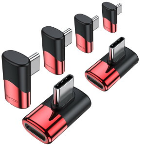 �y���������zMOGOOD Type C �ϊ� �A�_�v�^�[ ���E 90° �T�C�h�x���g40Gbps�����f�[�^�]�� 8K@60Hz�f���o�� 100W/5A�}���[�d �I�X ���X USB C Thunderbolt�G�N�X�p���_�͏��C�b���i�AMacBook Pro�AiPad Pro�A�^