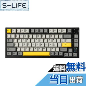 �y���������zEPOMAKER Ajazz AK820 Pro �Q�[�~���O�L�[�{�[�h 75% �K�X�P�b�g���� ���J�j�J���L�[�{�[�h TFT�X�N���[�� 3���[�h(Bluetooth 5.1/2.4G���C�����X&Type-C�L��) �����t�H�[������ (Grey, Ajazz Flying Fi