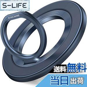 �y���������z�yNEW�`�^���u���[�z Syncwire MagSafe �����O - ���ʃ}�O�l�b�g �X�}�z�����O ������ 360�x��] �}�O�Z�[�t �����O �}�O�l�b�g �o���J�[�����O ���^ �p�x���߉\ �ȒP���E iPhone 15 Pro/