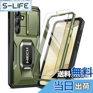 �y���������zTongate Samsung Galaxy S24 Plus �P�[�X�A�����K���X���X�N���[���v���e�N�^�[�t�A�S�g�ی�A�R�p���̑ϐk Galaxy S24 + Plus �g�уP�[�X�i2024�j�����O�u���P�b�g�ƃX���C�h�J�����J�o�[��