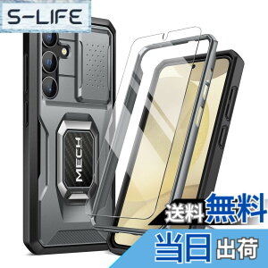 �y���������zTongate Samsung Galaxy S24 Plus �P�[�X�A�����K���X���X�N���[���v���e�N�^�[�t�A�S�g�ی�A�R�p���̑ϐk Galaxy S24 + Plus �g�уP�[�X�i2024�j�����O�u���P�b�g�ƃX���C�h�J�����J�o�[��