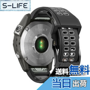 �y���������zQuickFit 26mm �ւ��o���h QuickFit 26mm - Garmin Fenix 8 51mm, Fenix 7X Pro/Instinct 2X/Fenix 7X/6X GPS/6X Pro/6X Sapphire GPS/5X GPS/5X Plus �Ή� �V���R���� �T�C�Y���߉\ �e�͐� �����x���g (black)