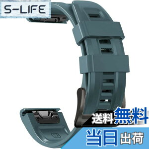 �y���������z[YOCAHU] QuickFit 22 mm �o���h �����p for GARMIN(�K�[�~��) Fenix 7 Pro Solar/Approach S70 47mm/Forerunner 965 �Ή� �X�g���b�v �V���R�� �x���g �_�炩�� �h���� �K�[�~�� �p �����o���h (Lake Blue)