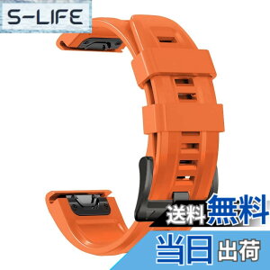 �y���������z[YOCAHU] QuickFit 22 mm �o���h �����p for GARMIN(�K�[�~��) Fenix 7 Pro Solar/Approach S70 47 mm/Forerunner 965 �Ή� �X�g���b�v �V���R�� �x���g �_�炩�� �h���� �K�[�~�� �p �����o���h (orange)