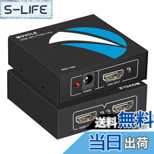�y���������zMovcle HDMI ���z�� 1����2�o�� HDMI �X�v���b�^�[ 1����2�o�� ���z�� 2��ʓ����o�� �I�[�f�B�I���� 4Kx2K/1080P�Ή� 3D���o���� HDMI�[�q ���� HDMI ���z�@ �����o�� PS4/Xbox/HDTV/DVD �v���W�F