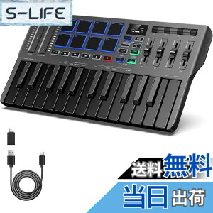 �y���������zDonner USB MIDI �L�[�{�[�h �R���g���[���[ 25�� �x���V�e�B�Ή� �^�b�`���X���C�_�[ OLED�X�N���[�� �o�b�N���C�g�t�p�b�h ���y���� Mac�EPC�Ή� ���{������� �u���b�N DMK-25 PRO