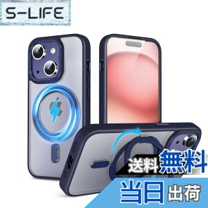 �y���������zQUEASON�yiPhone 15Plus �p MagSafe�Ή� �P�[�X�z360°��]�X�^���h ���C�����X�[�d�Ή� ��phone15plus �p �P�[�X �����O�t�� �ČRMIL�K�i iphone15�v���X �p �X�}�z�P�[�X magsafe �������� �����h