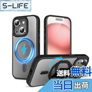 �y���������zQUEASON�yiPhone 15Plus �p MagSafe�Ή� �P�[�X�z360°��]�X�^���h ���C�����X�[�d�Ή� ��phone15plus �p �P�[�X �����O�t�� �ČRMIL�K�i iphone15�v���X �p �X�}�z�P�[�X magsafe �������� �����h