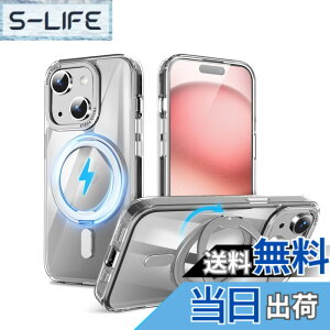 �y���������zQUEASON�yiPhone 15Plus �p MagSafe�Ή� �P�[�X�z360°��]�X�^���h ���C�����X�[�d�Ή� ��phone15plus �p �P�[�X �����O�t�� �ČRMIL�K�i iphone15�v���X �p �X�}�z�P�[�X magsafe �������� �����h