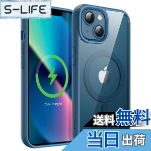 �y���������zJETech iPhone 13 mini 5.4�C���`�p �}�O�l�b�g �P�[�X MagSafe�ɑΉ� �Ռ��z�� �o���p�[�J�o�[ �\���b�h�J���[�}�b�gTPU�t���[�� �����h�~ �N���A�o�b�N (�u���[)