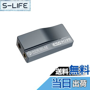�y���������zHiFiGo ROSESELSA RS9039 �|�[�^�u�� DAC �A���v�AES9039Q2M �`�b�v�� DSD256 �𓋍ڂ��� 3.5mm ����� 4.4mm �o�͗p�w�b�h�t�H���A���v (Type-C+ ���C�g�j���O�P�[�u��)