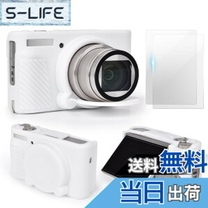 �y���������zSX740 �J�����P�[�X�A�N�Z�T���[�Z�b�g[�t�������t�B����2���t��]�V���R���ی�P�[�X Canon PowerShot SX730 SX740 HS�f�W�^���J�����Ή�(�z���C�g)