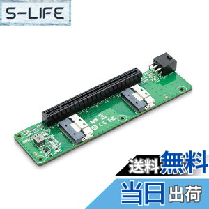 �y���������z10Gtek �f���A�� SlimSAS 8i to PCIe X16 �X���b�g �A�_�v�^�AGEN4 PCIe4.0