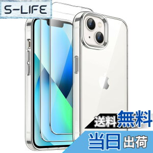 �y���������zJETech 3 in 1 iPhone 13 mini 5.4 �C���`�p �P�[�X 2�������K���X�t�B�����t�� ���΂܂Ȃ� �ϏՌ��o���p�[ �X�}�z�J�o�[ (�N���A)