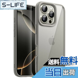 �y���������zJETech iPhone 16 Pro Max 6.9�C���`�p �P�[�X �ϏՌ��X�}�z�o���p�[�J�o�[ �\���b�h�J���[ �}�b�gTPU�t���[�� �����h�~ �N���A�o�b�N (�i�`�������`�^�j�E��)