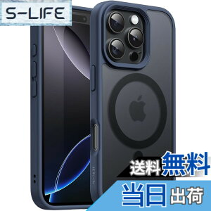 �y���������zJETech iPhone 16 Pro Max 6.9�C���`�p �}�O�l�b�g �P�[�X MagSafe�ɑΉ� �������̃}�b�g�w�� ���^ �ϏՌ� �J�o�[ (�X�g�[���u���[)
