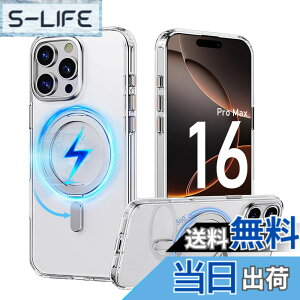 �y���������zPRODELI �P�[�X For iPhone 16 Pro Max ��p �J�o�[ 360°��]�X�^���h MagSafe�Ή� �ČRMIL�K�i �ϏՌ� �w��h�~ ���C�����X�[�d�Ή� �����h�~ �����Y�ی� �C�菝�h�~ �}�b�g�� �����O �}�O