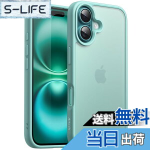 �y���������zJETech iPhone 16 Plus 6.7�C���`�p �}�b�g�P�[�X �ϏՌ����~���^���[�O���[�h�̗����ی� ������̔������w�� �X�}�z�J�o�[ �w��h�~ (�e�B�[���u���[)