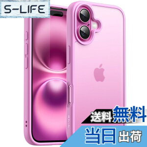 �y���������zJETech iPhone 16 Plus 6.7�C���`�p �}�b�g�P�[�X �ϏՌ����~���^���[�O���[�h�̗����ی� ������̔������w�� �X�}�z�J�o�[ �w��h�~ (�s���N)