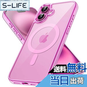 �y���������zJETech iPhone 16 Plus 6.7�C���`�p �}�O�l�b�g �P�[�X MagSafe�Ή� �Ռ��z�� �o���p�[�J�o�[ �����h�~ �N���A�o�b�N (�s���N)