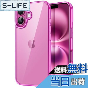 �y���������zJETech iPhone 16 Plus 6.7�C���`��p �P�[�X ���΂݂Ȃ� �Ռ��z�� �o���p�[�J�o�[ �����h�~ �N���A�o�b�N (�s���N)