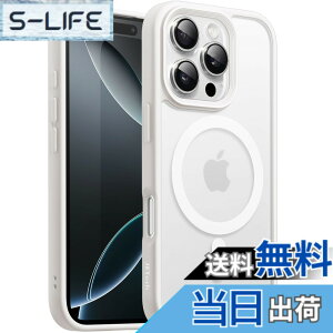 �y���������zJETech iPhone 16 Pro Max 6.9�C���`�p �}�O�l�b�g �P�[�X MagSafe�ɑΉ� �������̃}�b�g�w�� ���^ �ϏՌ� �J�o�[ (�z���C�g�`�^�j�E��)