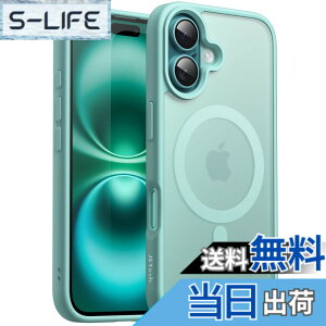 �y���������zJETech iPhone 16 Plus 6.7�C���`�p �}�O�l�b�g �P�[�X MagSafe�ɑΉ� �������̃}�b�g�w�� ���^ �ϏՌ� �J�o�[ (�e�B�[���u���[)