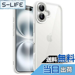 �y���������zJETech iPhone 16 Plus 6.7�C���`�p �P�[�X �ϏՌ��X�}�z�o���p�[�J�o�[ �\���b�h�J���[ �}�b�gTPU�t���[�� �����h�~ �N���A�o�b�N (�z���C�g)