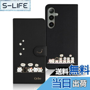 �y���������zQribo Galaxy S24 Plus �P�[�X �蒠�^ Galaxy S25 Plus �P�[�X �V���v���Ȃ̂ɉ����f�U�C�� �G���{�X���H�L�� ���ꂵ���C���� 6.7�C���`�Ή� �M�����N�V�[s24 Plus �P�[�X Samsung S24plus / S25plu
