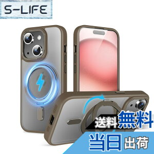 �y���������zQUEASON�yiPhone 15Plus �p MagSafe�Ή� �P�[�X�z360°��]�X�^���h ���C�����X�[�d�Ή� ��phone15plus �p �P�[�X �����O�t�� �ČRMIL�K�i iphone15�v���X �p �X�}�z�P�[�X magsafe �������� �����h