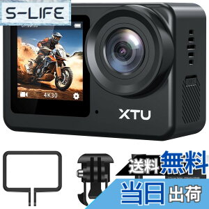 �y���������zXTU S6 �A�N�V�����J���� 4K 20MP�yAmbarella H22 CPU&SONY IMX386 �Z���T�[�z�A�N�V�����J�� SuperSmooth��Ԃ�␳4.0 �X�|�[�c�J���� �O���}�C�N�Ή� �c�����B�e WiFi���� �������� HDMI�o�� 8�{