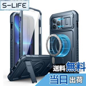 �y���������zDexnor iPhone 13 Pro Max�p �}�O�l�b�g�o���p�[�P�[�X MagSafe�Ή� �ϏՌ� �S�ʕی� ���{�f�B �X�^���h���J�����J�o�[����ʕی�@�\�t��(�u���[)
