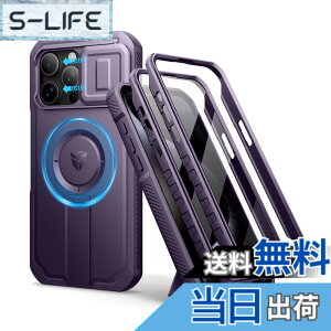 �y���������zDexnor iPhone 15 Pro Max�p �}�O�l�b�g�P�[�X - �X���C�h���J�����J�o�[�������\�L�b�N�X�^���h��������ʕی�t�B�����t�� �ϏՌ� �w�r�[�f���[�e�B �P�[�X(�p�[�v��)