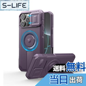 �y���������zDexnor iPhone 16 Pro Max�p �P�[�X - �X���C�h���J�����J�o�[�������\�L�b�N�X�^���h�t�� �}�O�l�b�g���ϏՌ� �w�r�[�f���[�e�B �v���e�N�e�B�u�J�o�[�i�p�[�v���j