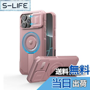 �y���������zDexnor iPhone 16 Pro Max�p �P�[�X - �X���C�h���J�����J�o�[�������\�L�b�N�X�^���h�t�� �}�O�l�b�g���ϏՌ� �w�r�[�f���[�e�B �v���e�N�e�B�u�J�o�[(�s���N)