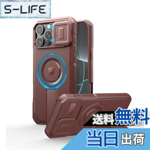�y���������zDexnor iPhone 16 Pro Max�p �P�[�X - �X���C�h���J�����J�o�[�������\�L�b�N�X�^���h�t�� �}�O�l�b�g���ϏՌ� �w�r�[�f���[�e�B �v���e�N�e�B�u�J�o�[(���b�h)